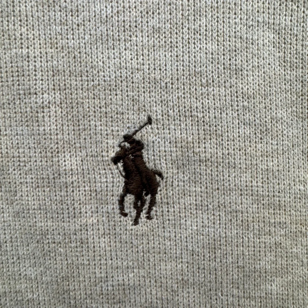 Polo Ralph Lauren Quarter Zip Pullover Mens Large Tan Long Sleeve Fleece Casual